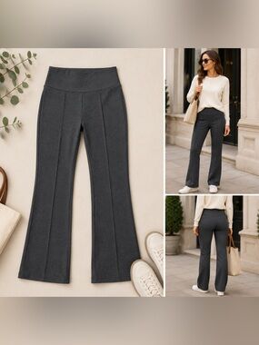 BRENDA BEDDOME- stretch comfort gray Dress pants NWT Canada